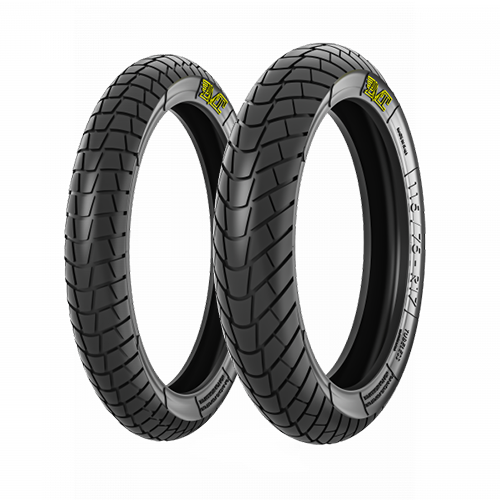 90/80-17R rain tubeless front  --  115/75-17R rain tubeless rear